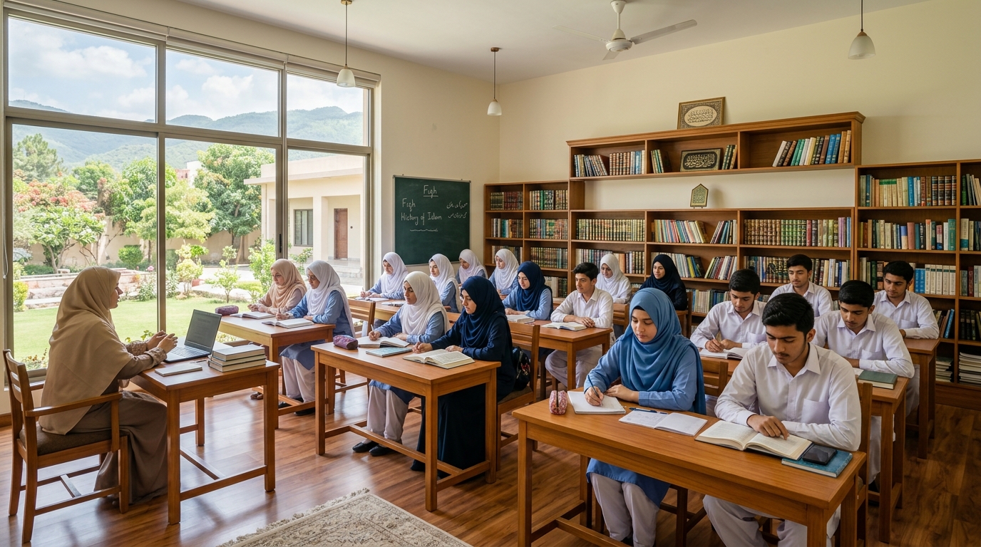 Jamia Uloom ul Quran Modern Academic Classroom and Study Environment